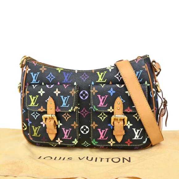 LOUIS VUITTON Lodge GM Shoulder Bag Monogram Multi Leather Black - Picture 1 of 16